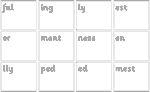 Suffix Cards