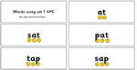 Words using set 1 gpc - sound buttons