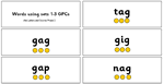 Words using sets 1-3 gpc - sound buttons
