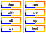 dfes common words flashcards (sassoon)