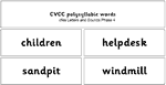 CVCC polysyllabic words