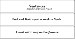 Sentences