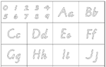 Letter Grid Outlines (VicModern)